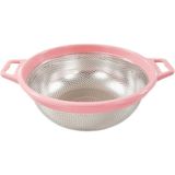 Kurtbey Mutfak Kurtbeymutfak Paslanmaz Makarna Süzgeçi 24 cm Pembe