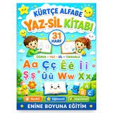 Kürtçe Alfabe Yaz-Sil Kitabı (31 Harf)