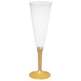 Kurtsan Ambalaj Kristal Mika Şampanya Kadehi Gold