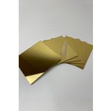 Kurtulan Lazer Tasarım Dekoratif Kare 20x20 Pleksi Ayna Gold (ALTIN) 2 Adet