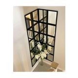 Kurtulan Lazer Tasarım Pleksi Aynalı Siyah İkiz Ayna Mdf 2'li Duvar Dekoru 80x30 Cm