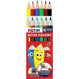 Kuru Boya Kalemi Tam Boy 6 Renk Fatih Kuru Boya Kalemi Tam Boy 6 Renk Karton Kutu