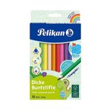 Kuru Boya Ucgen Jumbo Tam Boy 12 Renk 1 Paket Jumbo Kuru Boya Kalemi 12 Li Ucgen Kolay Kullanim Canli Renkler Boya Kalemleri