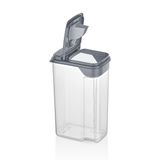 Kuru Gıda Kuru Mama Bakliyat Erzak Saklama Kabı Bpa İçermez Kuru Gıda Çay Şeker Un Kolay Kullanım 3600 ml Gri