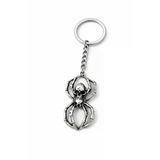 Kuru Kafa Detaylı Örümcek Figürlü Gümüş Renk Metal Tasarım Unisex Anahtarlık