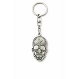 Kuru Kafa Figürlü Gümüş Renk Unisex Metal Anahtarlık