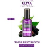 Kuru ve Yıpranmış Saçlara Onarıcı Bakım Serumu KUNDAL Macadamia Ultra Hair Serum (Blackberry Bay)
