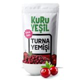 Kuru Yeşil Doğal Turna Yemişi 100 gr - Elma Suyu ile Tatlandırılmış Kurutulmuş Cranberry - Rafine Şekersiz, Katkısız ve Sağlıklı Atıştırmalık