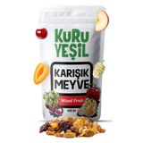 Kuru Yeşil Dried Fruit - Karışık Meyve Kurusu - Dried Fig - Apple - Cherry - Bulberry - 100gr
