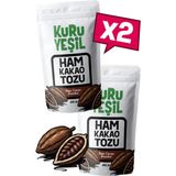 Kuru Yeşil Ham Kakao Tozu – 300 Gr – Naturel Kakao – Doğal Kakao Tozu - 2x150 Gr