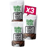 Kuru Yeşil Ham Kakao Tozu – 450 Gr – 3x150 Gr – Naturel Kakao – Doğal Kakao Tozu