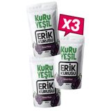 Kuru Yeşil Kuru Erik - Mürdüm Erik Kurusu - Erik Kurusu - Kurutulmuş Erik - 3 x 50 Gr