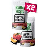 Kuru Yeşil Şeftali Kurusu – 100 Gr – Kurutulmuş Şeftali – Doğal Kurutulmuş Meyve - 2x50 Gr