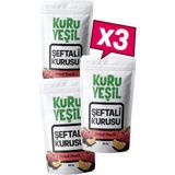 Kuru Yeşil Şeftali Kurusu - 150 Gr - Kurutulmuş Şeftali - Kuru Meyve - Kurutulmuş Meyve - 3 X 50 Gr