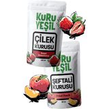 Kuru Yeşil Şeftali Kurusu – Çilek Kurusu – 100 Gr – Karışık Meyve Kurusu – Doğal Kurutulmuş Meyve – 2x50 Gr
