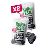 Kuru Yeşil Siyah Kuru Üzüm – 500 Gr – Çekirdeksiz – Doğal Kurutulmuş Meyve – 2x250 Gr