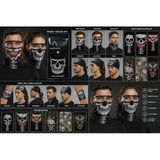 Kurukafa Maske Bandana Bileklik Bone Boyunluk (Dikişsiz Penye)