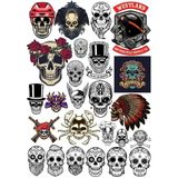 Kurukafa Sticker Set 8 22 Parça Telefon, Tablet, Defter, Laptop Sticker