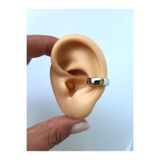 kurukafagift Düz Model Sıkıştırmalı Kıkırdak Gümüş Renk Earcuff Piercing