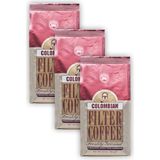 Kurukahveci Mehmet Efendi 3 Adet Colombian Filter Coffee 250gr Öğütülmüş - 250 gr - Türk Kahvesi