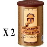 Kurukahveci Mehmet Efendi Türk Kahvesi 500 gr Teneke Sade Lezzet Türkiye Menşeli