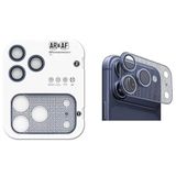 [KURULUM APARATLI] 2in1 Safir Ultra Şeffaf AR Yansıma Önleyici Kamera Full Body Koruyucu ve Lens Koruyucu Seti, Çizilmez, Parmak İzi Bırakmaz, Desenli Kamera Koruyucu (Lacivert, iPhone 17 Pro Max)