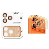[KURULUM APARATLI] 2in1 Safir Ultra Şeffaf AR Yansıma Önleyici Kamera Full Body Koruyucu ve Lens Koruyucu Seti, Çizilmez, Parmak İzi Bırakmaz, Desenli Kamera Koruyucu (Turuncu, iPhone 17 Pro)