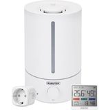 Kurutek Kn5 - 5 L Ultrasonik Hava Nemlendirici + Mbs-16 Nem ve Sıcaklık Ölçer Termometre + Akıllı Priz Wifi 16A 3'lü Ürün Seti - Beyaz