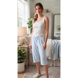 Kuryıldız Kadın Yazlık Kapri Çizgili Tek Alt Pijama