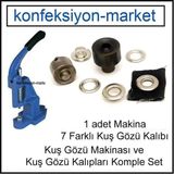 Kuş Gözü Çakma Makinası ve 7 Farklı Kalıp