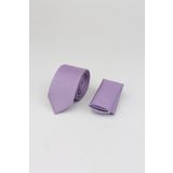 Kuş Gözü Desen Kravat 1090230101 Açık Lila