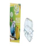 Kuş Kumu 300 gr (Tüm Kuşlar İçin ) Ve Şeffaf Lüks Kuş Yemlik AFS662626262662