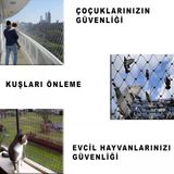 Kuş Önleme Filesi Kuş Ağı Balkon Filesi (Renk Seçenekli) 2.5 X 5 M Sarı