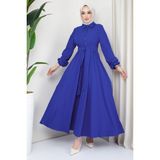 Kuşaklı Mevlana Elbise Mavi HM2105 - 40