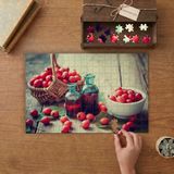 Kuşburnu - Kuşburnu Esansı Görseli Tasarımı 240 Parça Ahşap Puzzle Ahşap Kutuda MP01304