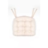Kuscini Natura 40x40 Rattan Cırtlı Sandalye Minderi - Krem Pofidik