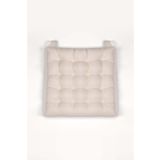 Kuscini Pofidik Natura 45x45 Bağcıklı Rattan Sandalye Minderi Krem