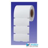 KUŞCU ETİKET 38x100 mm Lamine Karton Market Raf Etiketi Yandan Çeltikli 500'lü