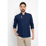 Kuşgözlü Klasik Düz (Basic) Aşçı Şef Ceket Aşçı Uniforma (Chef Ceket) Personel Kıyafeti - Lacivert - 2XL
