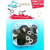 Kuşgözü No.3 (5 mm) Kendin Yap Kiti, Örgü Bebek Patik, Ayakkabı, Giyim, Deri Çanta ve Ayakkabı için Çekiçle Uygulama Aparatları ve 25 Adet Kuşgözü Takım-Paslanmaz Pirinç (antik sarı)