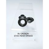 Kuşgözü No.3 (5mm) Kendin Yap Kiti, Örgü Bebek Patik, Ayakkabı, Giyim, Deri Çanta ve Ayakkabı için Çekiçle Uygulama Aparatları ve 25 Adet Kuşgözü Takım-Paslanmaz Pirinç (siyah)