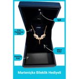 Kuşkaya Ticaret Işıklı Premium Kutuda Mikail Melek Kolye | 14 Şubat Sevgililer Günü Hediyesi | Kadın Altın - Işıklı Premium Kutu 40-45