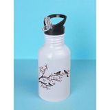 Kuşlar Baskılı Matara Suluk 600 ml - Sporcu Suluğu, Büyük Suluk, Spor Matara, Sporcu Sulukları