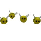 Kussiny, 60 Adet Sarı Mini El Sanatları Top Keçe Arılar Yün Keçe Bumble Arı Peluş DIY El Sanatları için