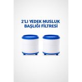 KUSTAR 2’li Yedek Musluk Başlığı Filtresi – Su Arıtıcı Kireç ve Tortu Önleyici, Evrensel Uyumlu