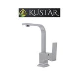 Kustar Kısa Krom Lüx Köşeli Mix Aç Kapa Banyo Lavabo Bataryası
