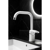 Kustar Oviedo Beyaz Mix Aç Kapa Kısa Banyo Lavabo Bataryası