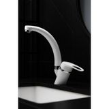 KUSTAR Sema Beyaz Kısa Mix Aç Kapa Banyo Lavabo Bataryası