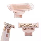 Kusursuz Nu Razor Yedek Başlıklar, Kapaklı Pembe Altın Kaplama Gövde, Son Dokunuş İçin Uyumlu Tüy Alma Başlığı, Kadın Tıraş Makinesi (2'Li Paket)