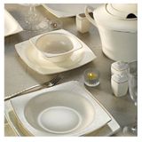 Kütahya 7621 Bone Mare 62 Parça Desenli Yemek Takımı